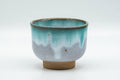 Japanese Teacup - Turquoise Drip-Glazed Agano-yaki Yunomi - 100ml