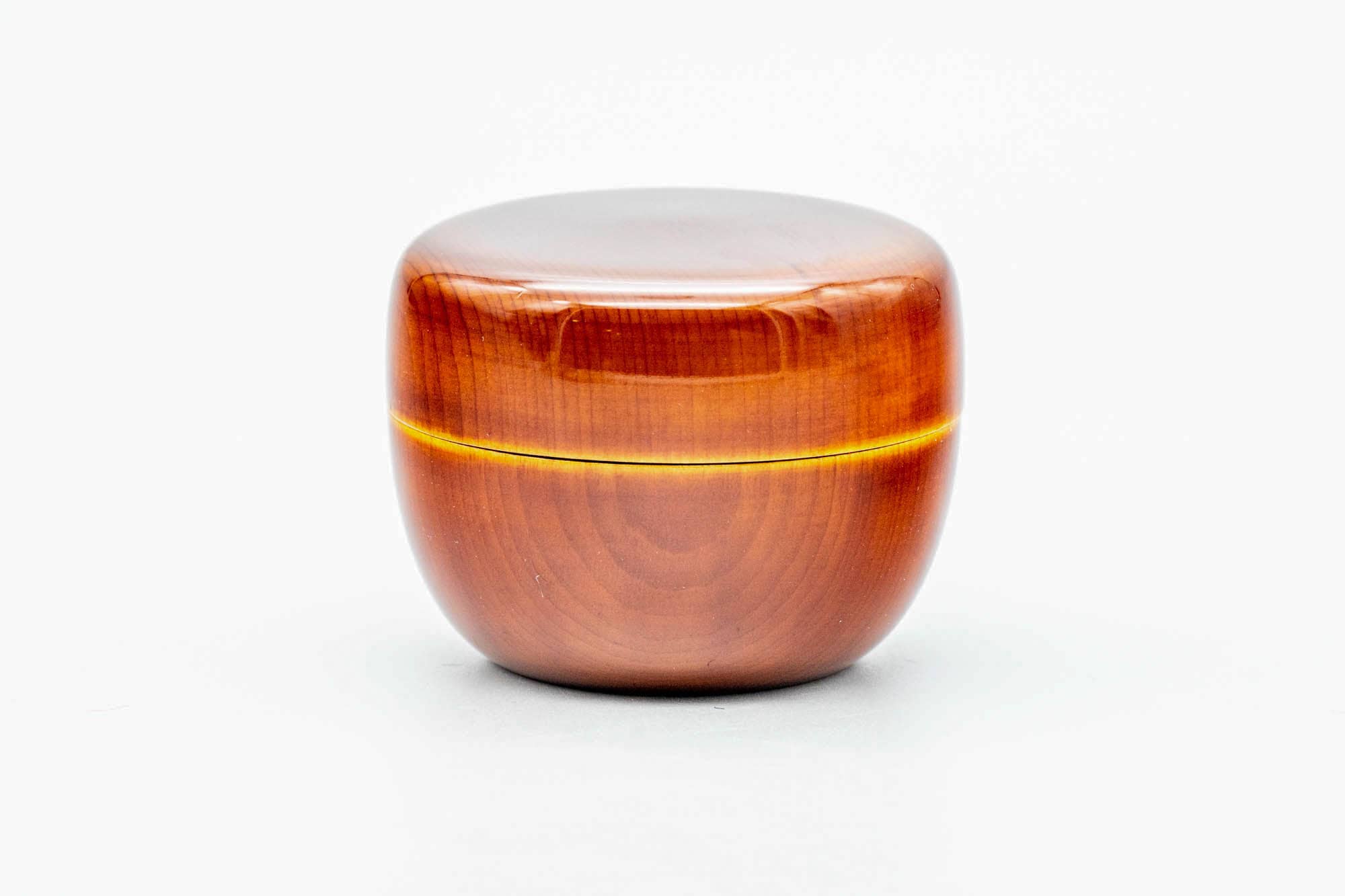 Japanese Ko-Natsume - 小棗 Orange Lacquered Matcha Tea Caddy - 40ml
