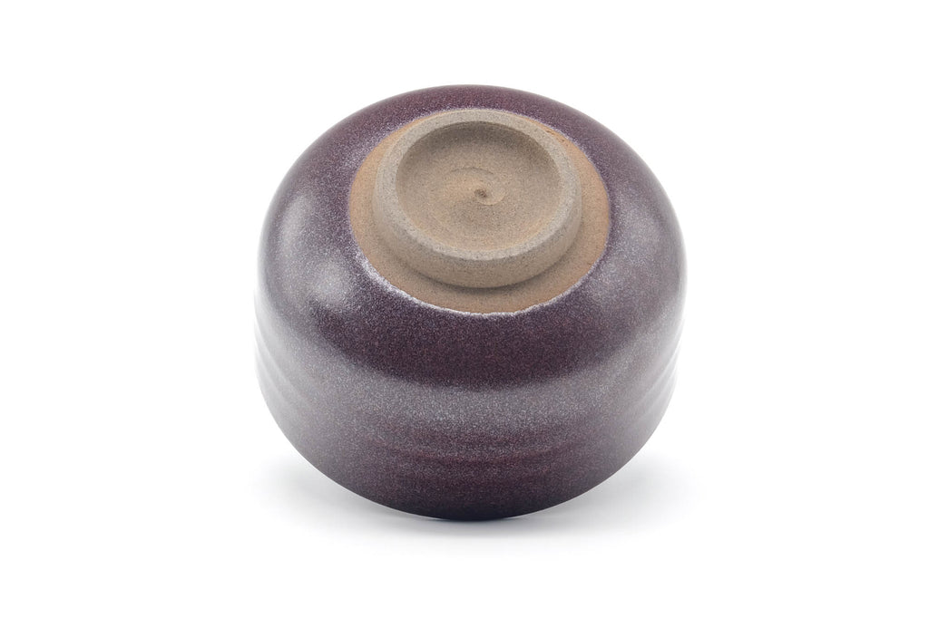 Japanese Matcha Bowl - Purple Yellow Drip-Glazed Chawan - 500ml