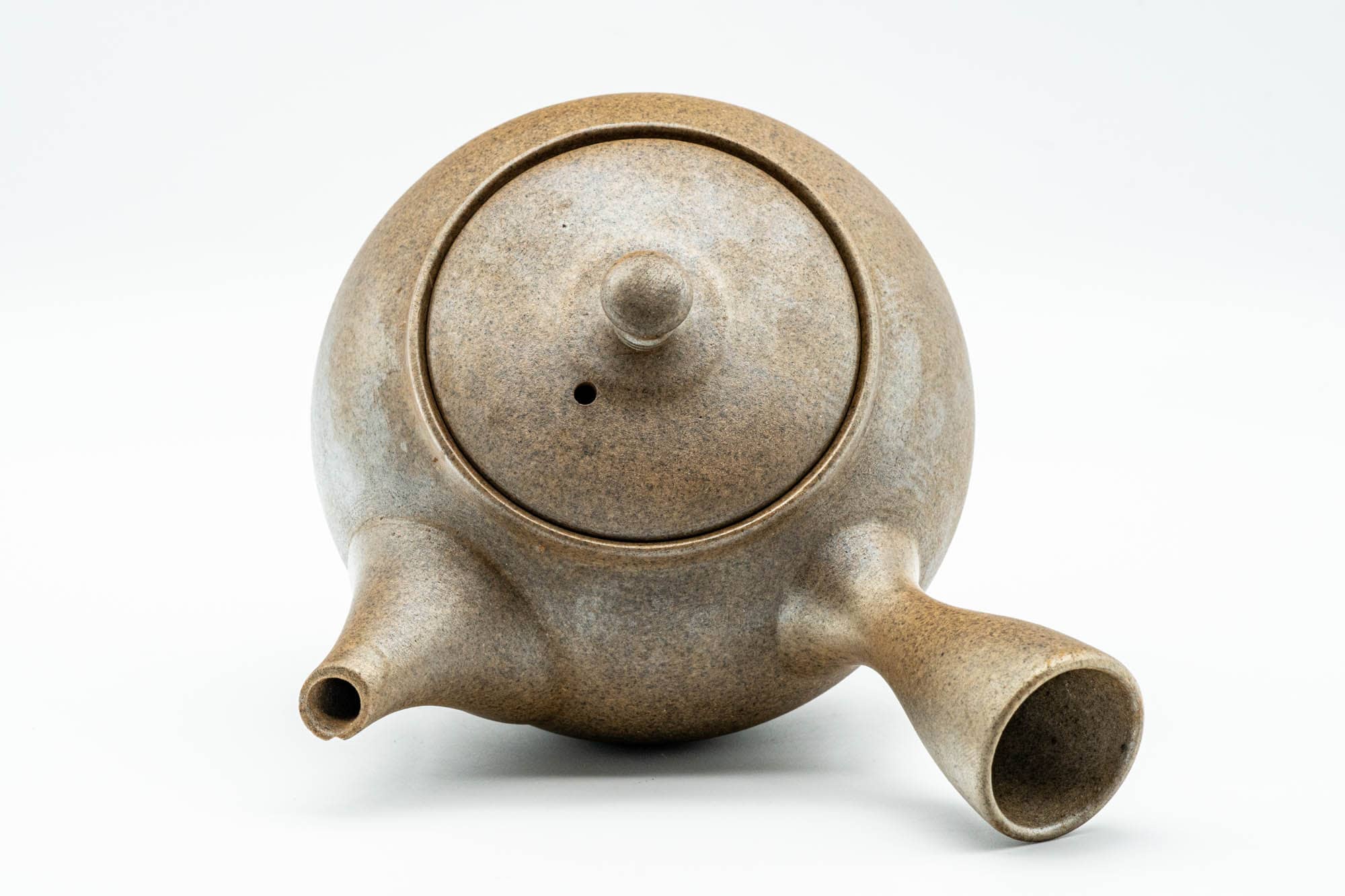 Japanese Kyusu - Beige Stoneware Bizen-yaki Debeso Teapot - 300ml