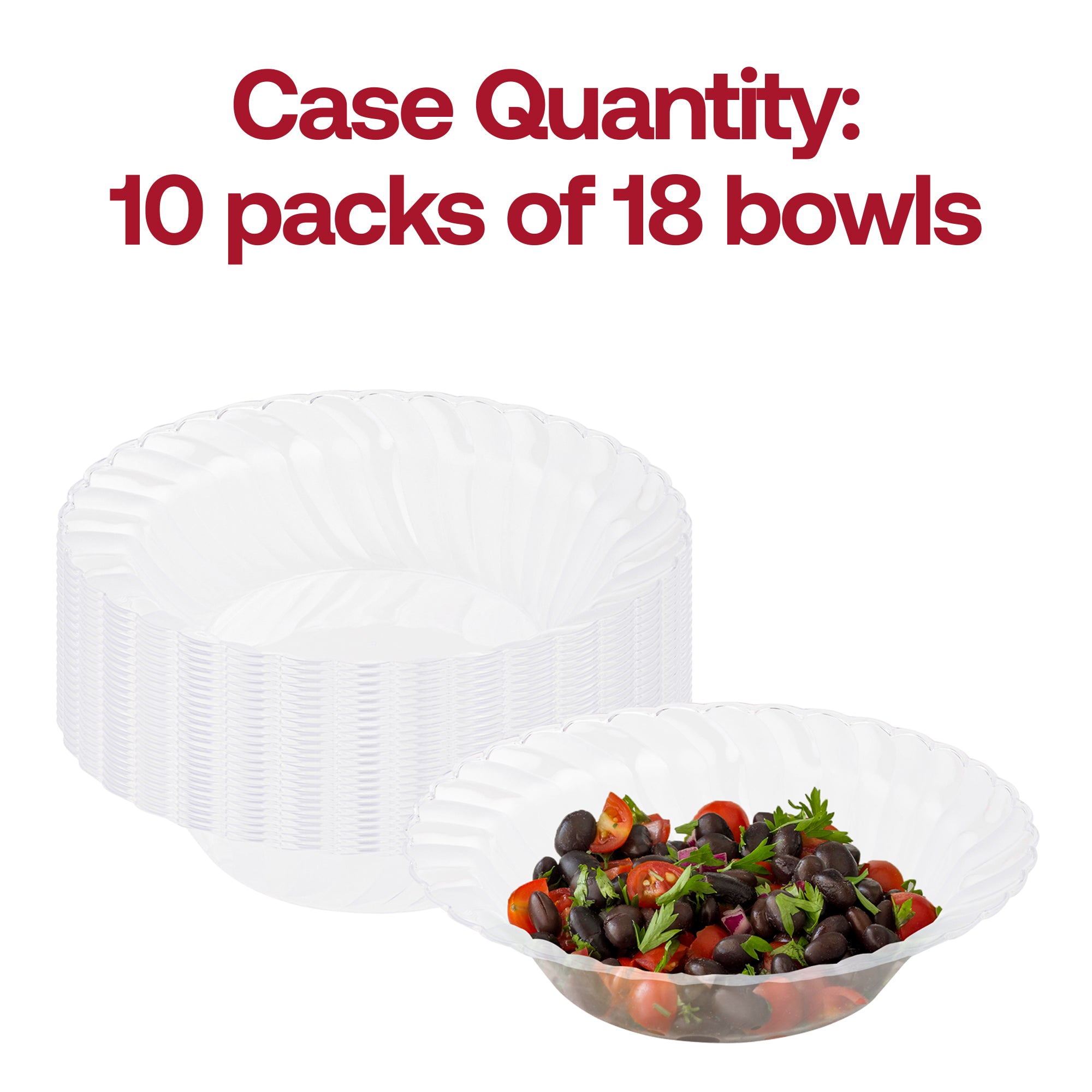 Clear Flair Plastic Soup Bowls (12 oz.)