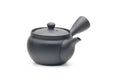 Japanese Kyusu - Black Kokudei Tokoname-yaki Mesh Teapot - 240ml