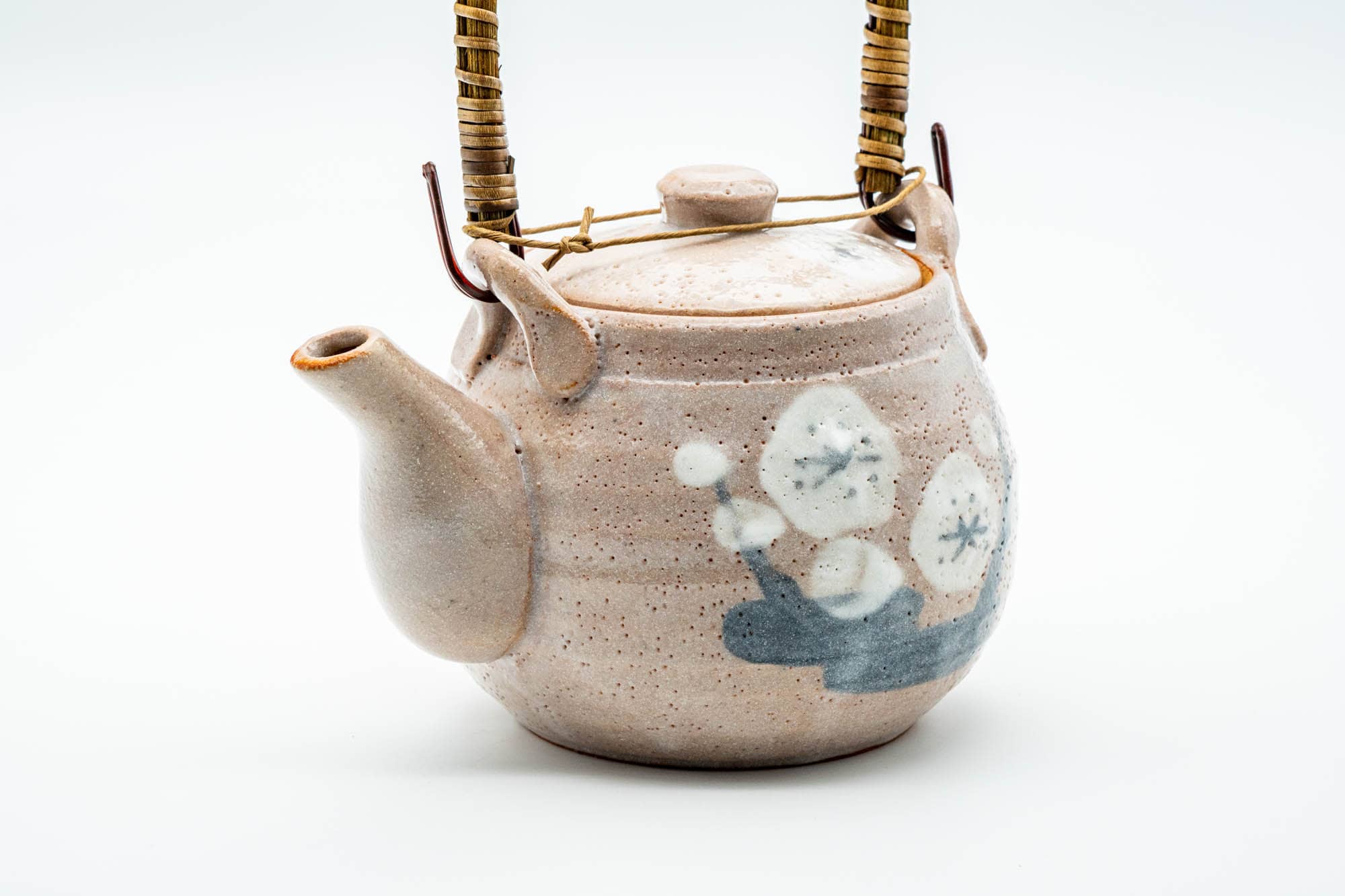 Japanese Dobin - Large Floral Pink Shino Glazed Ceramic Teapot - 750ml