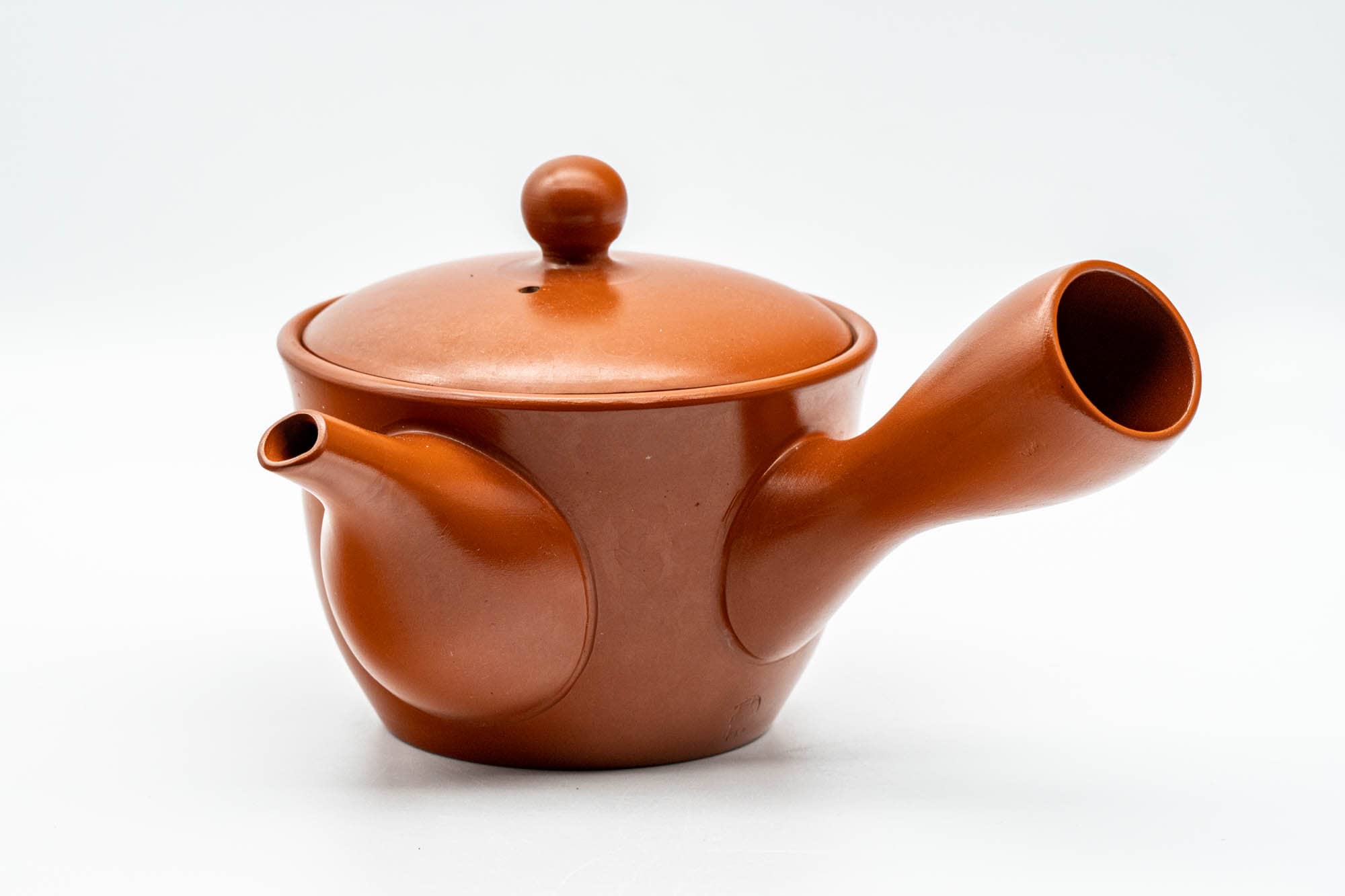 Japanese Kyusu - Classic Red Shudei Tokoname-yaki Mesh Teapot - 275ml