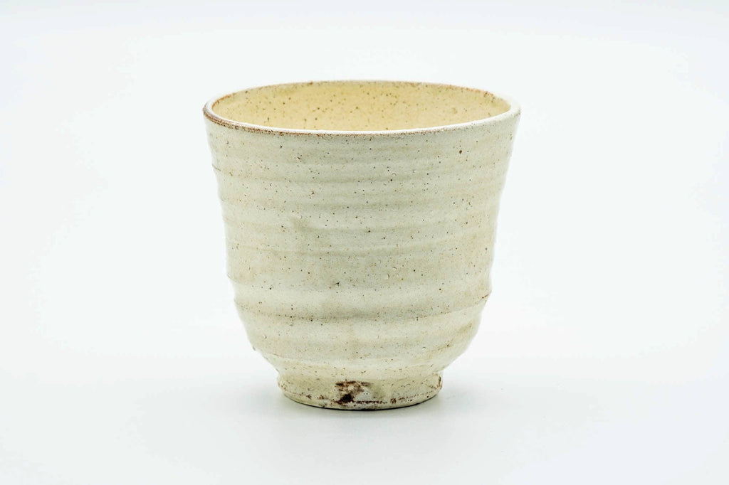 Japanese Teacup - Large Egrets Milky Glazed Yunomi - 300ml