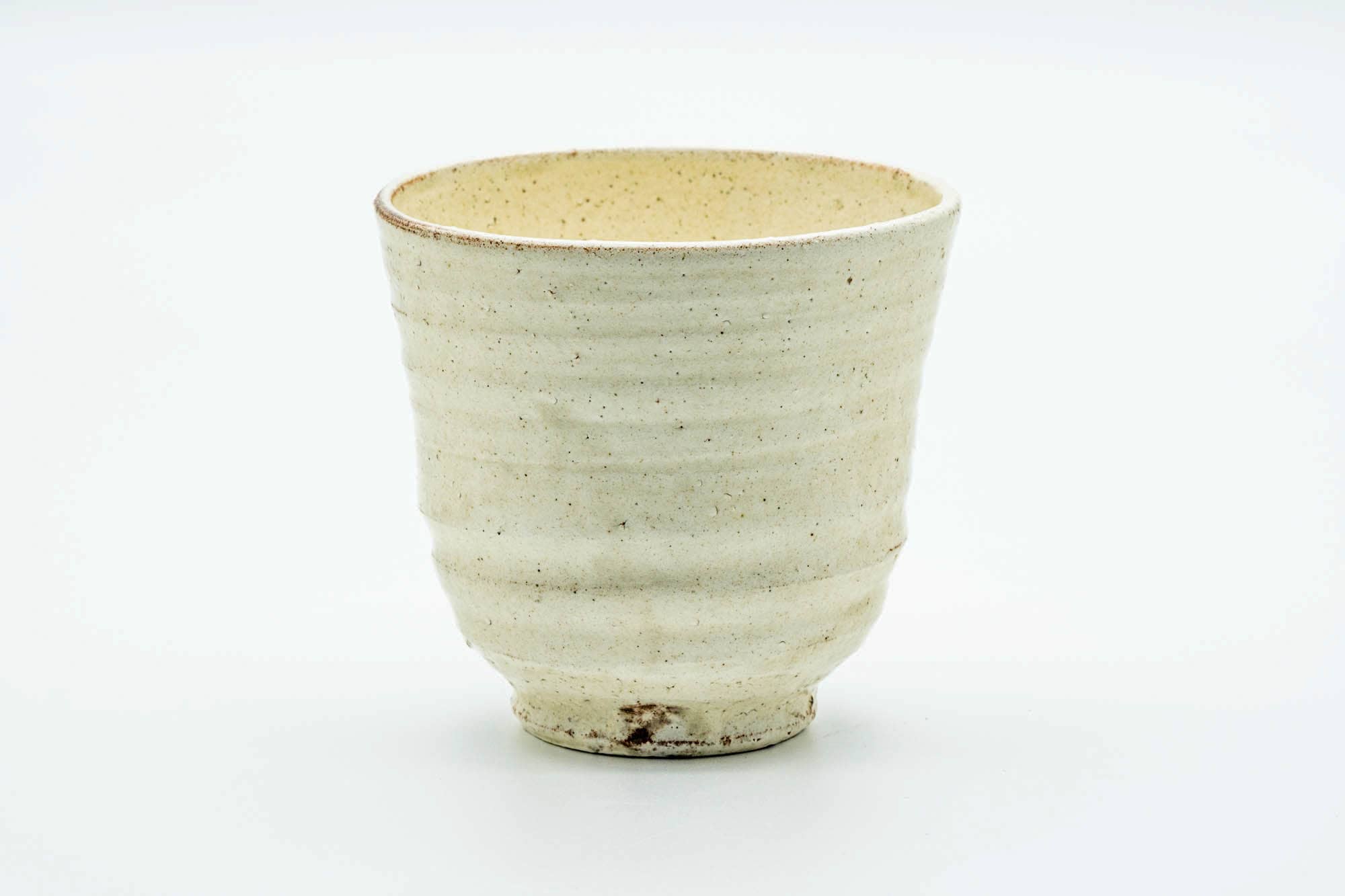 Japanese Teacup - Large Egrets Milky Glazed Yunomi - 300ml