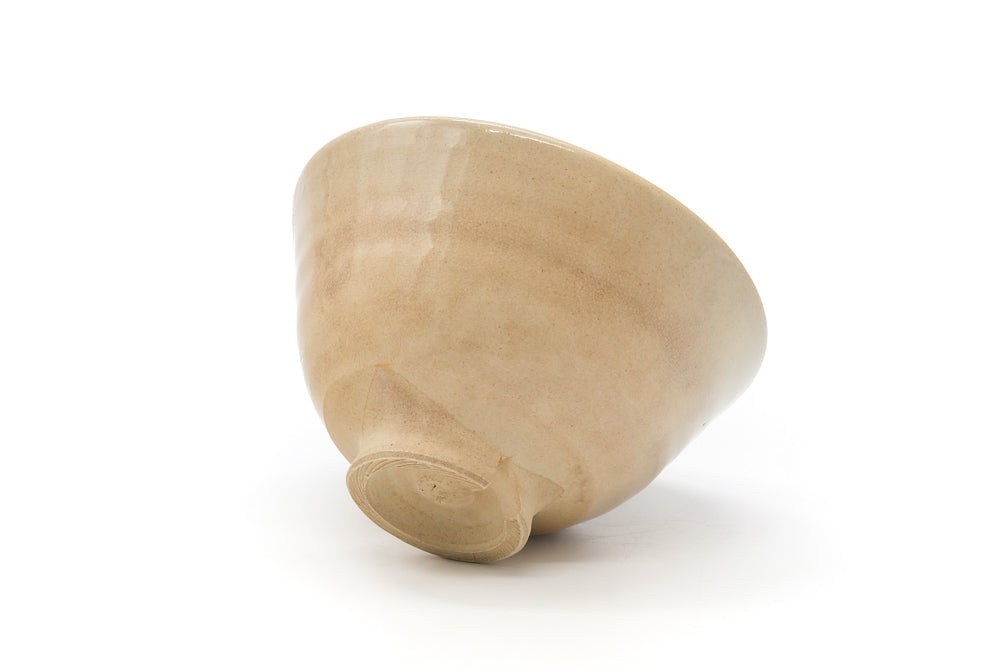 Japanese Matcha Bowl - Beige White Glazed Hagi-yaki Chawan - 400ml