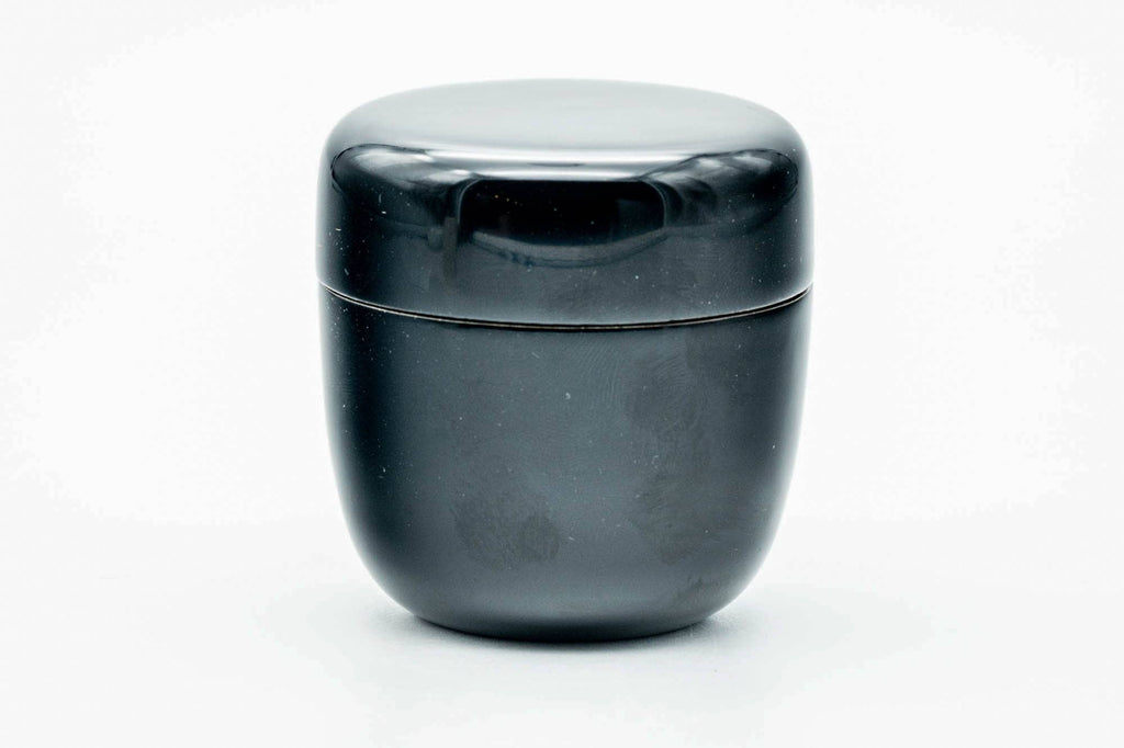 Japanese Natsume - Black Urushi Lacquer Matcha Tea Caddy - 100ml