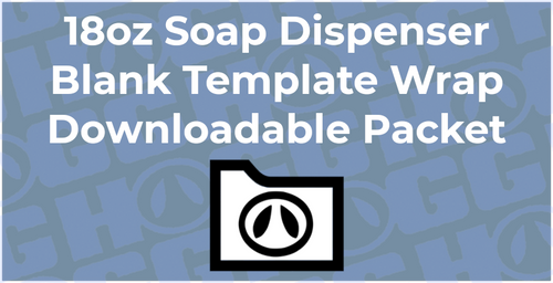18oz Soap Dispenser Wrap Template