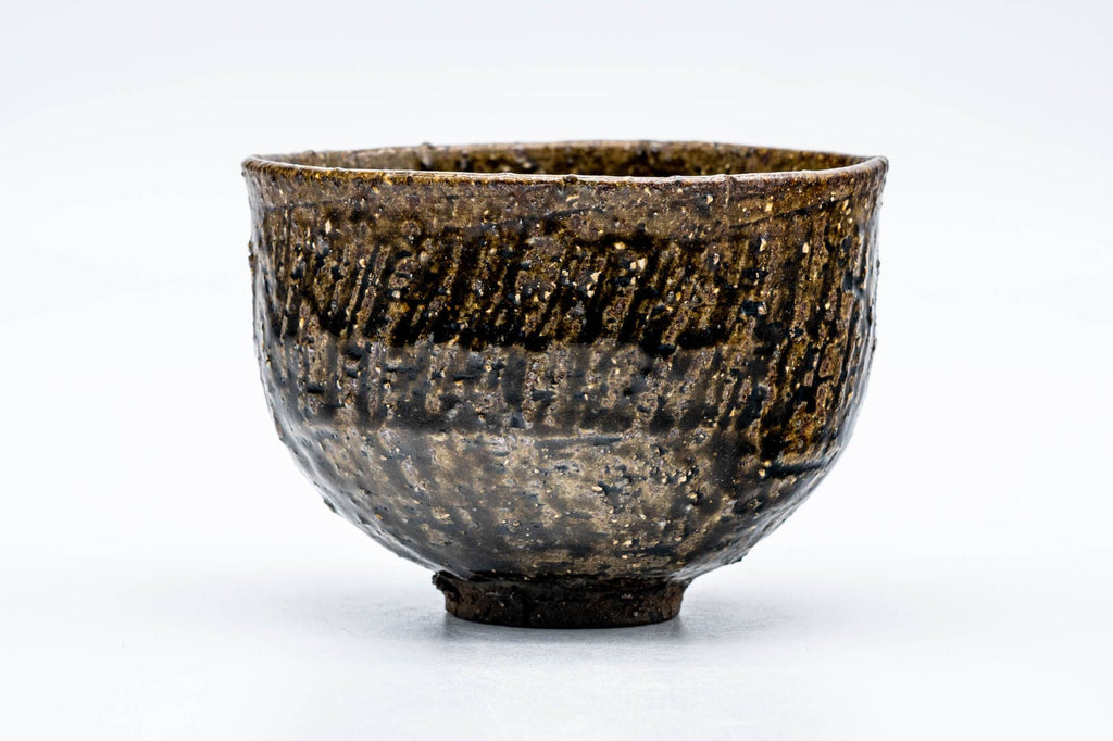 Japanese Matcha Bowl - Coarse Brown Glazed Chawan - 200ml