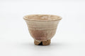 Japanese Teacup - Beige Milky Glazed Hagi-yaki Curved Yunomi - 100ml