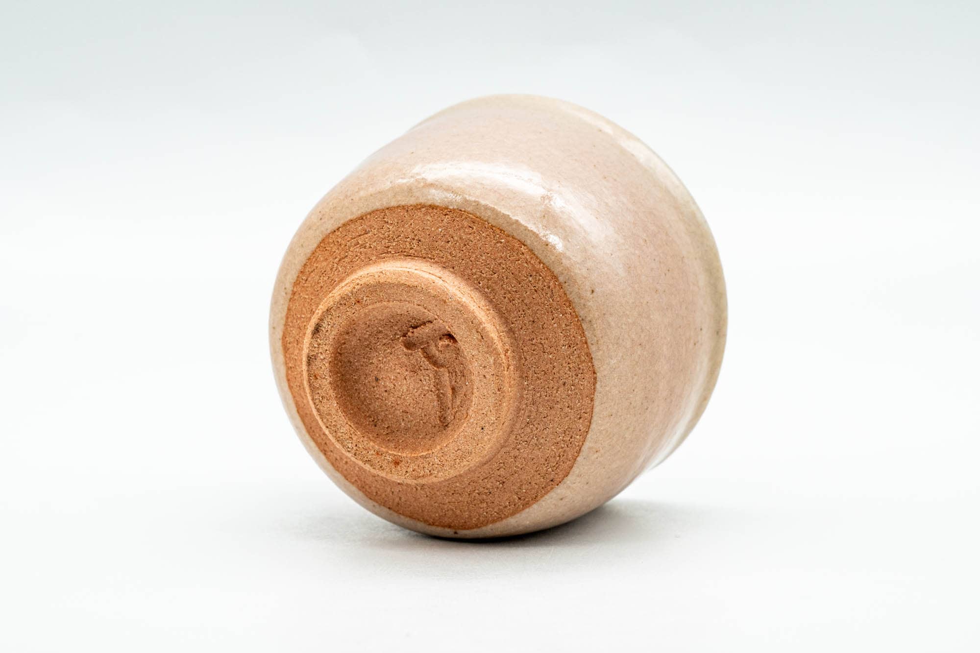 Japanese Teacup - Pink Glazed Thumb-Indented Guinomi - 60ml
