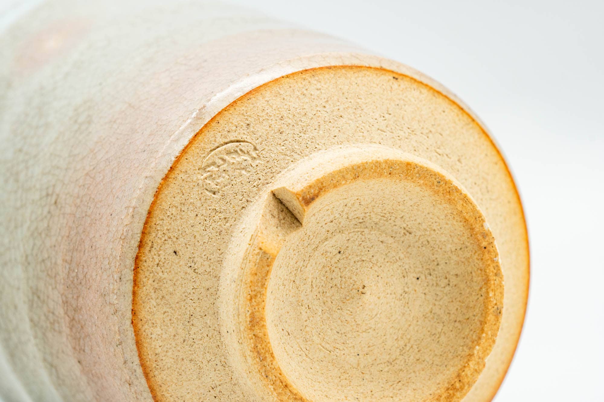Japanese Teacup - Beige Gohonte Weathered Hagi-yaki Yunomi - 150ml