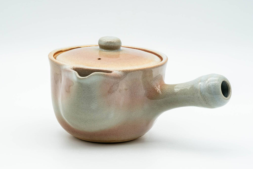 Japanese Kyusu - Beige Peach Glazed Hagi-yaki Do-ake Teapot - 320ml