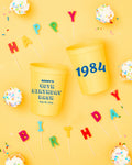1984 Birthday Bash Custom Stadium Cups
