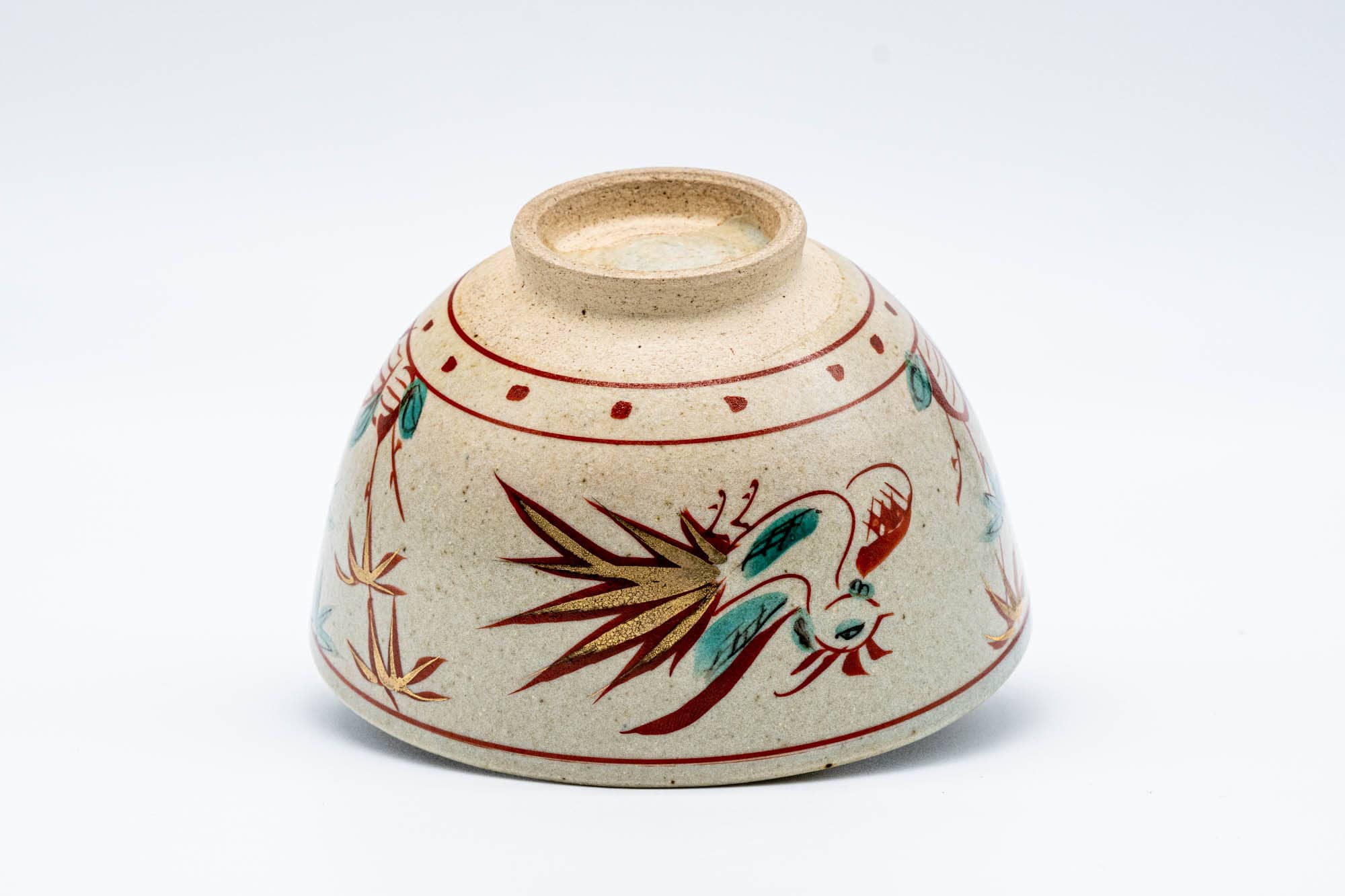 Japanese Matcha Bowl - Bamboo Rooster Shibukusa-yaki Chwan - 400ml