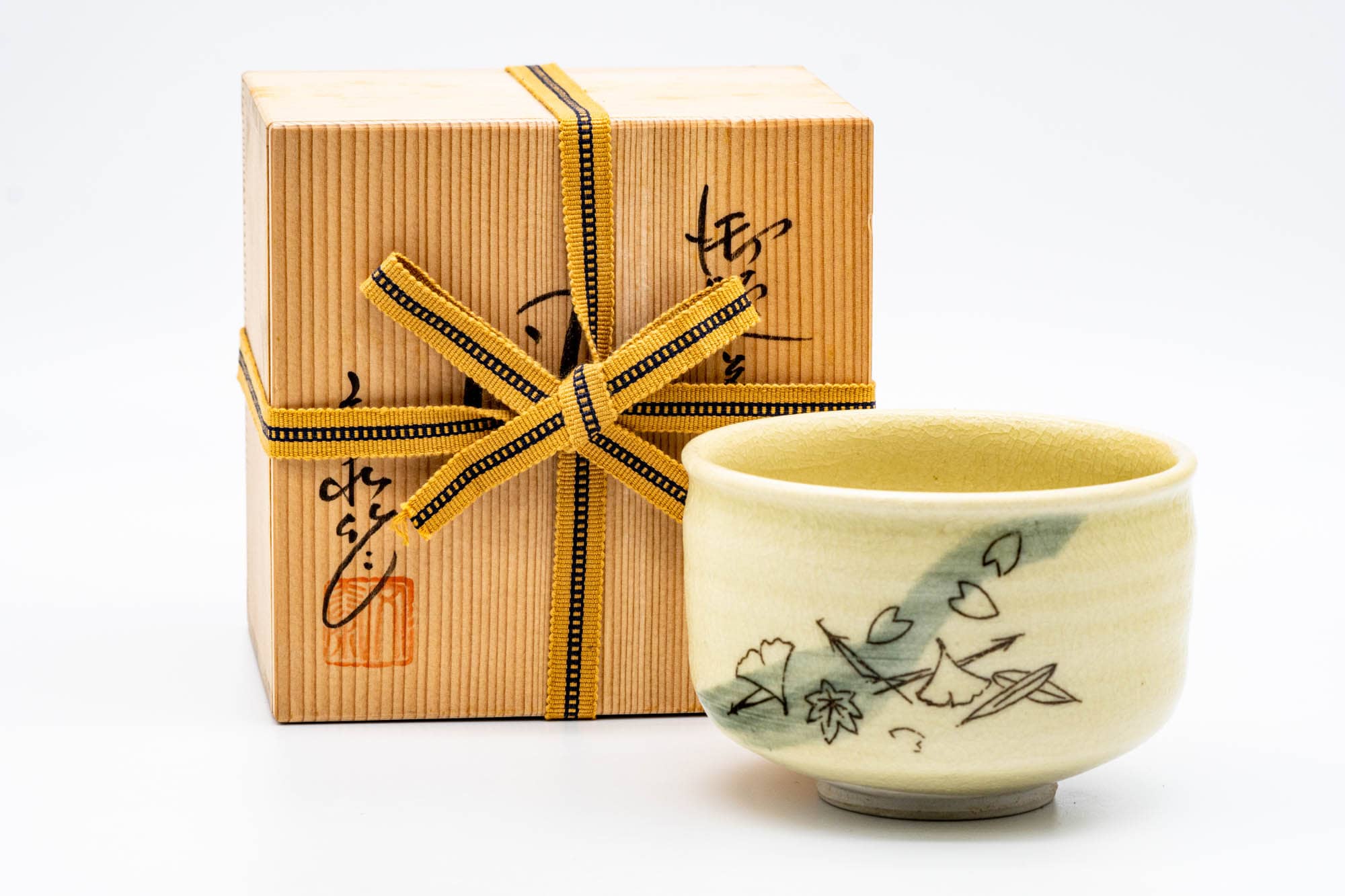 Suguira Buntai 杉浦文泰 - Vintage "Wind" Ki-Seto Chawan