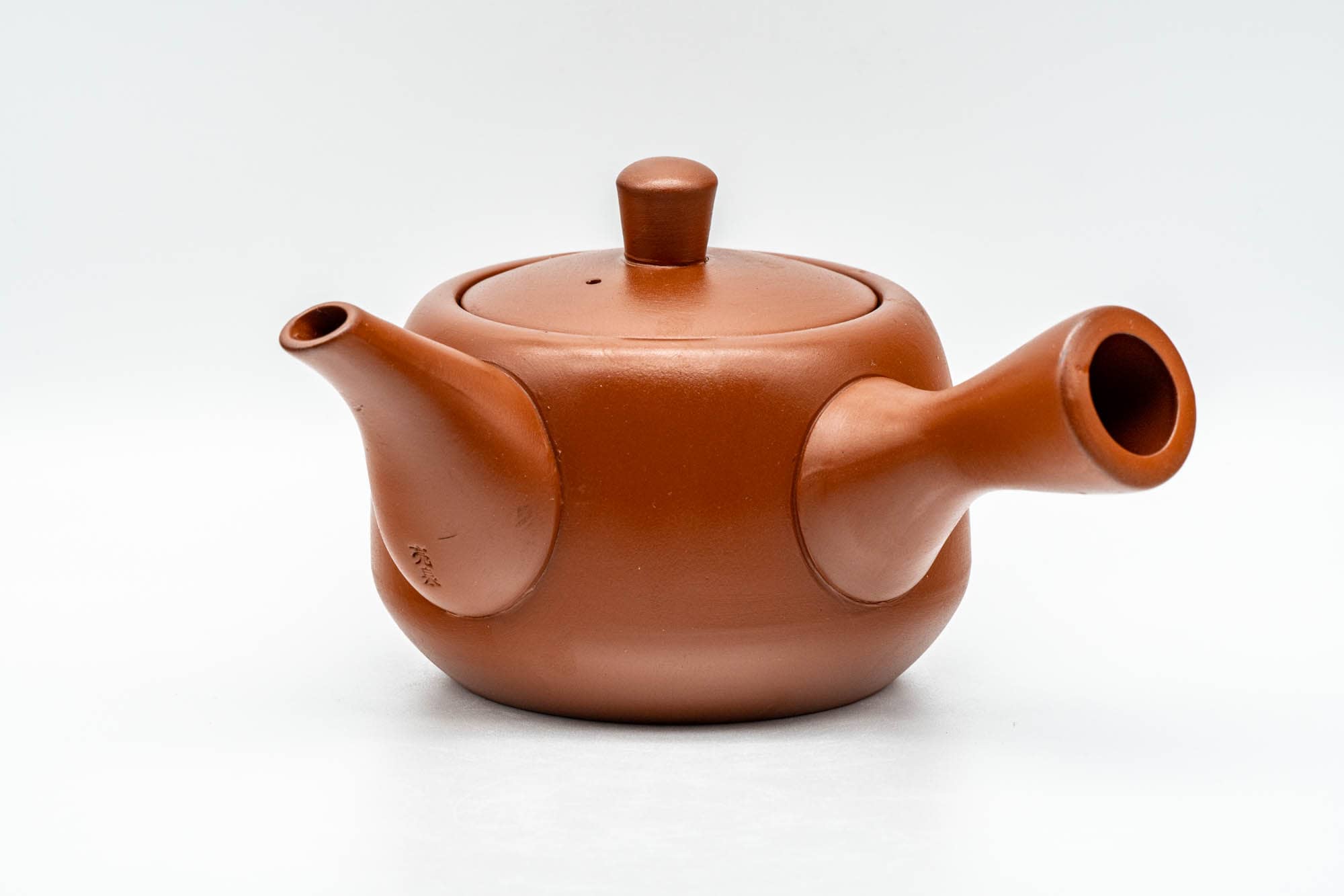 Japanese Kyusu - Engraved Village Tokoname-yaki Debeso Teapot - 275ml