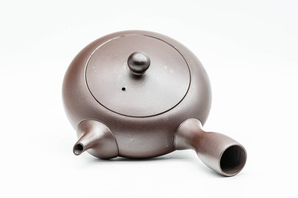 Japanese Kyusu - Flat Hira-gata Banko-yaki Debeso Teapot - 160ml