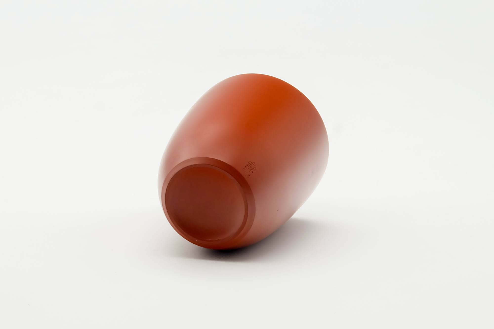 Japanese Teacup - Smooth Red Shudei Tokoname-yaki Yunomi - 120ml