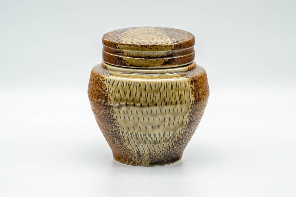 Japanese Chatsubo - 茶壺 Ash Glazed Shigaraki-yaki Tea Canister - 350ml