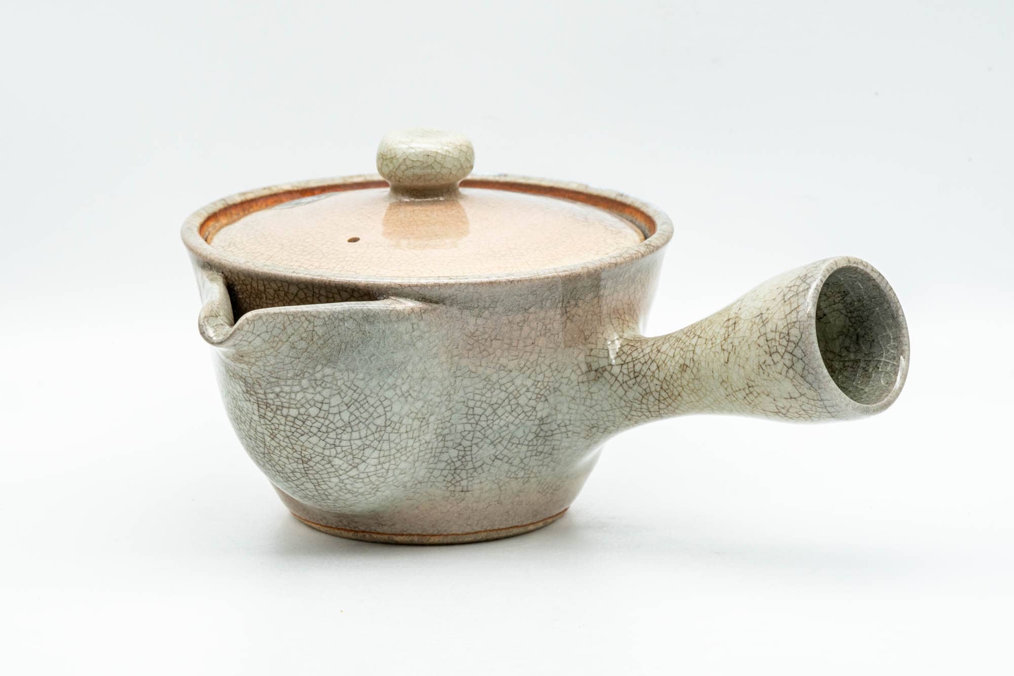 Japanese Kyusu - Beige White Hagi-yaki Do-ake Teapot - 210ml