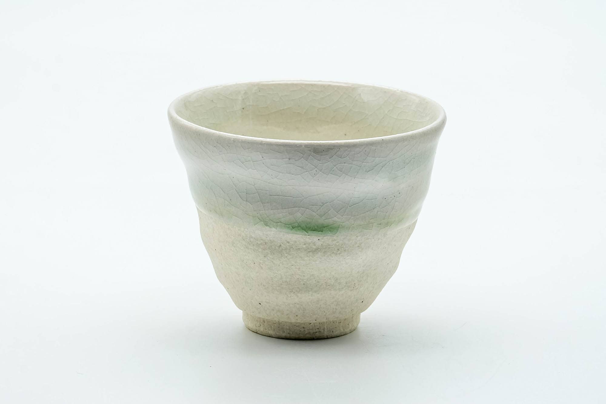 Japanese Teacup - Crazed Celadon Glazed Wabi-Sabi Yunomi - 100ml