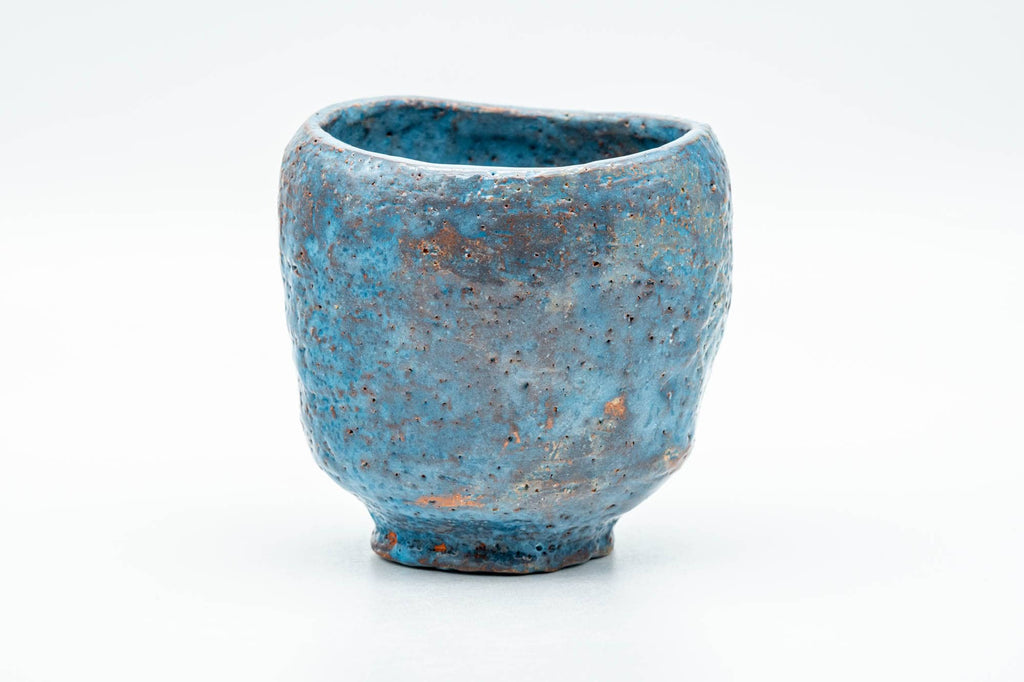 Japanese Teacup - Blue Shino Glazed Wabi-Sabi Yunomi - 150ml