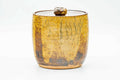 Japanese Mizusashi - Beige Brown Drip-Glazed Water Container - 1000ml