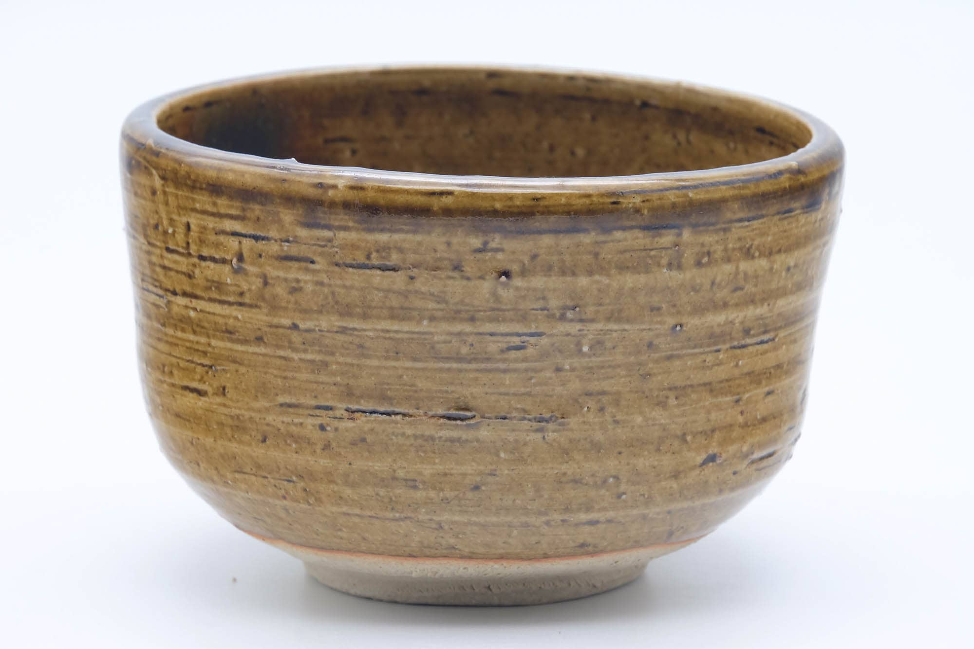 Japanese Matcha Bowl - Yellow Ki-seto Ash Glazed Seto-yaki Chawan - 300ml