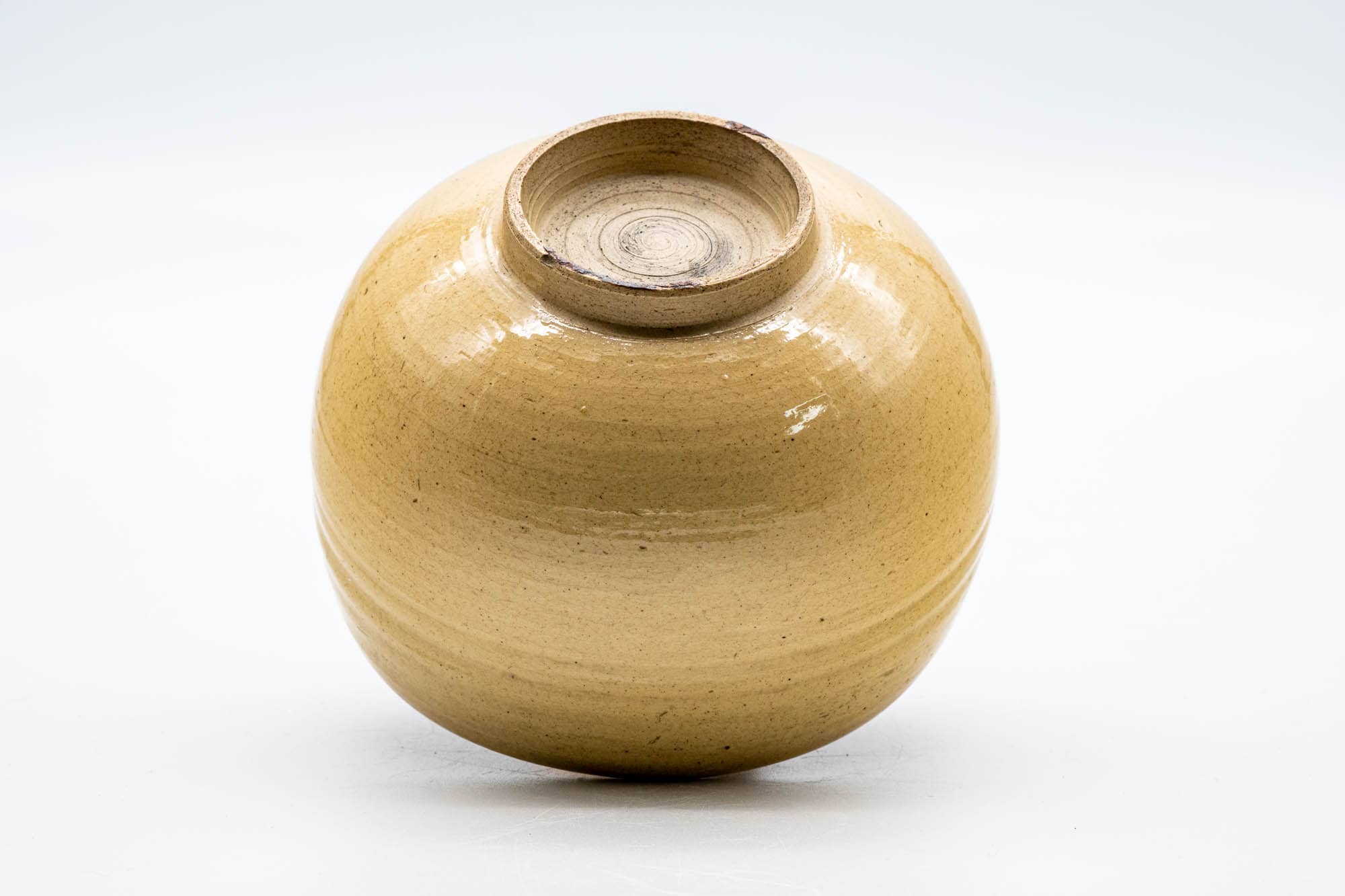 Japanese Matcha Bowl - Beige Glazed Wa-nari Chawan - 350ml