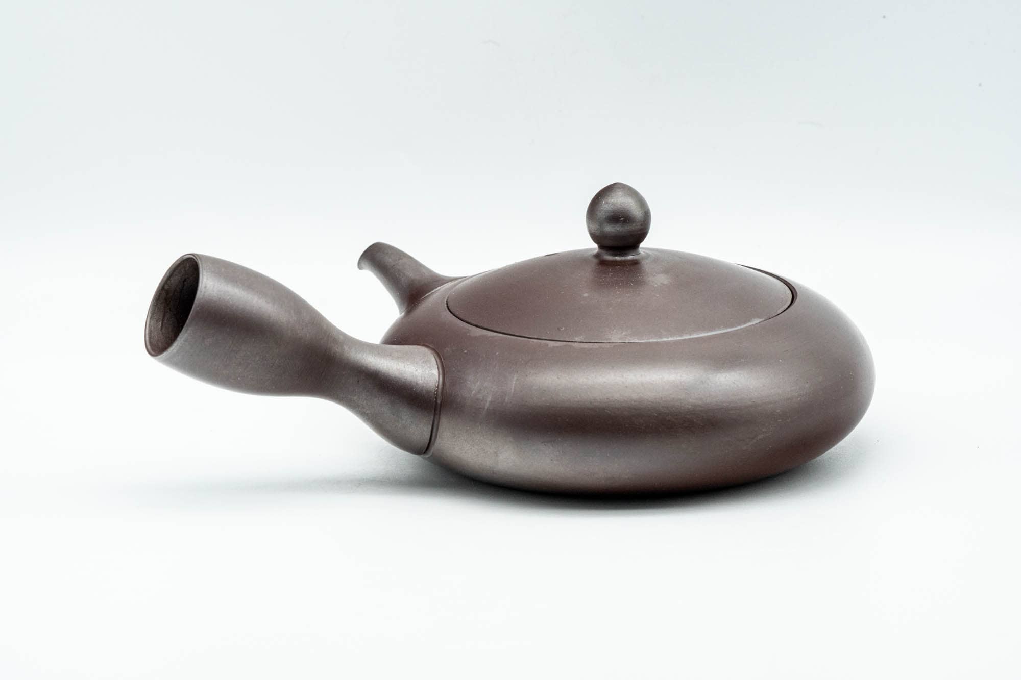 Japanese Kyusu - Purple Hira-gata Banko-yaki Debeso Teapot - 160ml