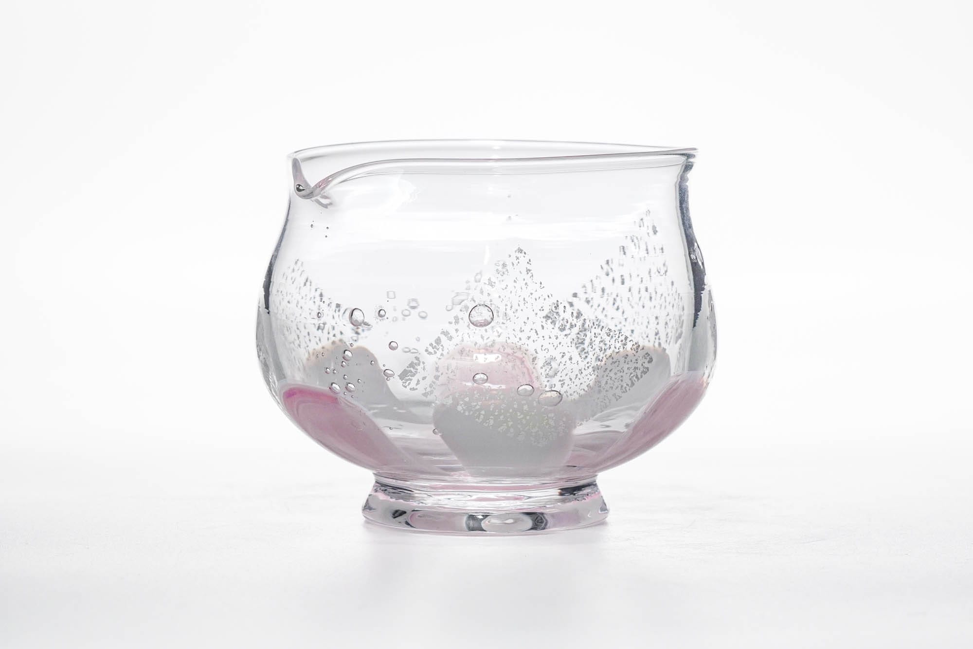 Hana 華 - Pink Glass Spouted Matcha Bowl - 200ml