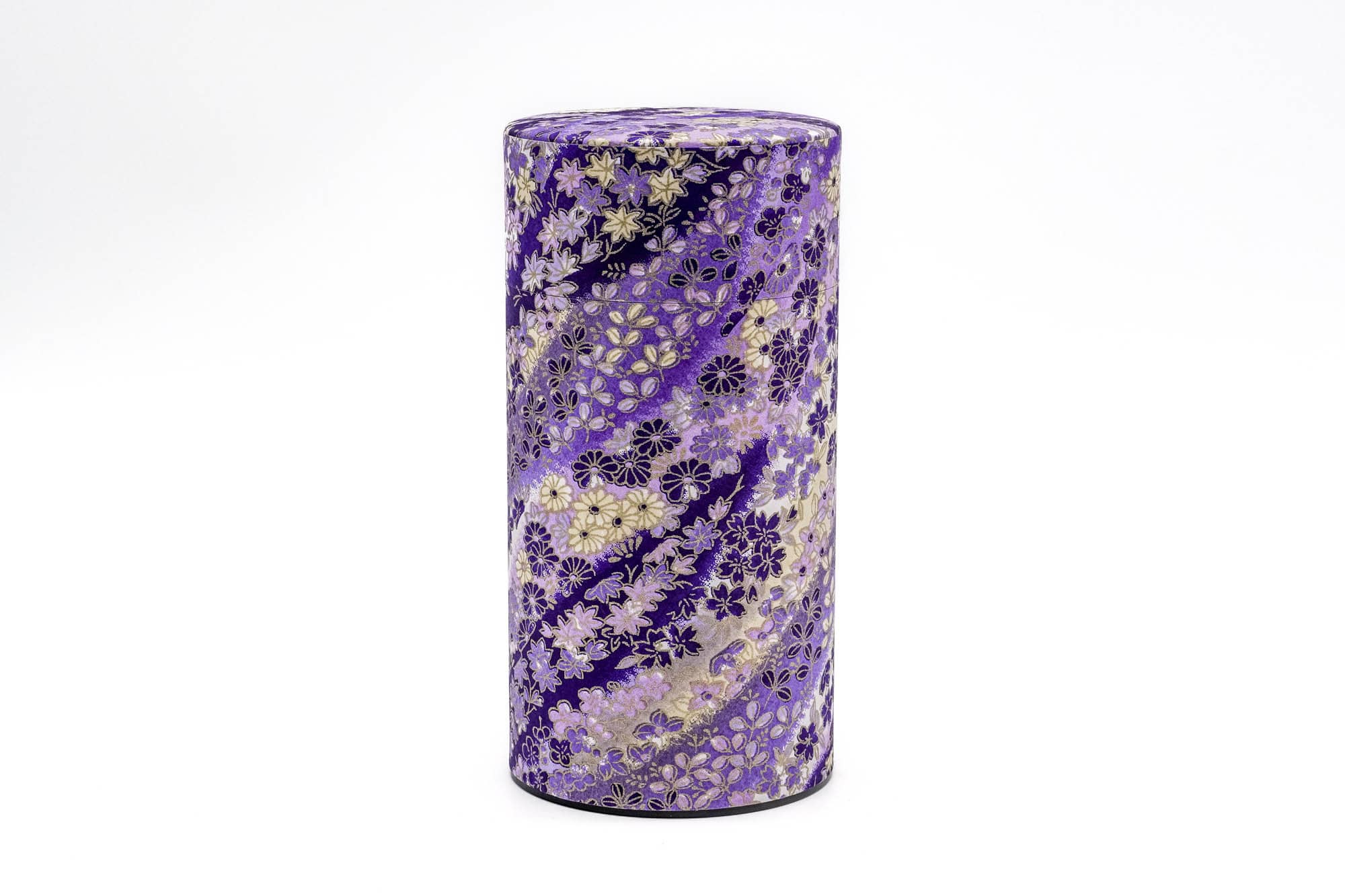 Purple Floral Washi Tea Canister - 200g
