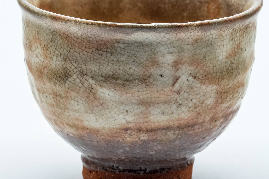 Japanese Teacup - Earthy Drip-Glazed Hagi-yaki Yunomi - 100ml