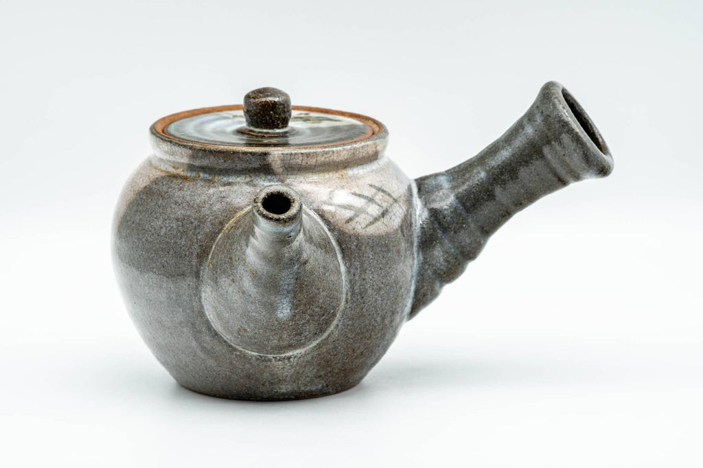 Japanese Kyusu - Bird Grey Karatsu-yaki Debeso Teapot - 350ml