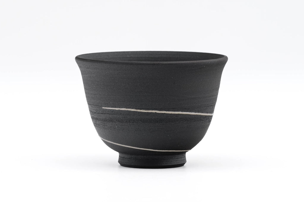 Black Spiraling Tokoname Yunomi - 130ml