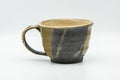 Japanese Teacup - Brown Stoneware Rear-Handled Ushirode Yunomi - 180ml
