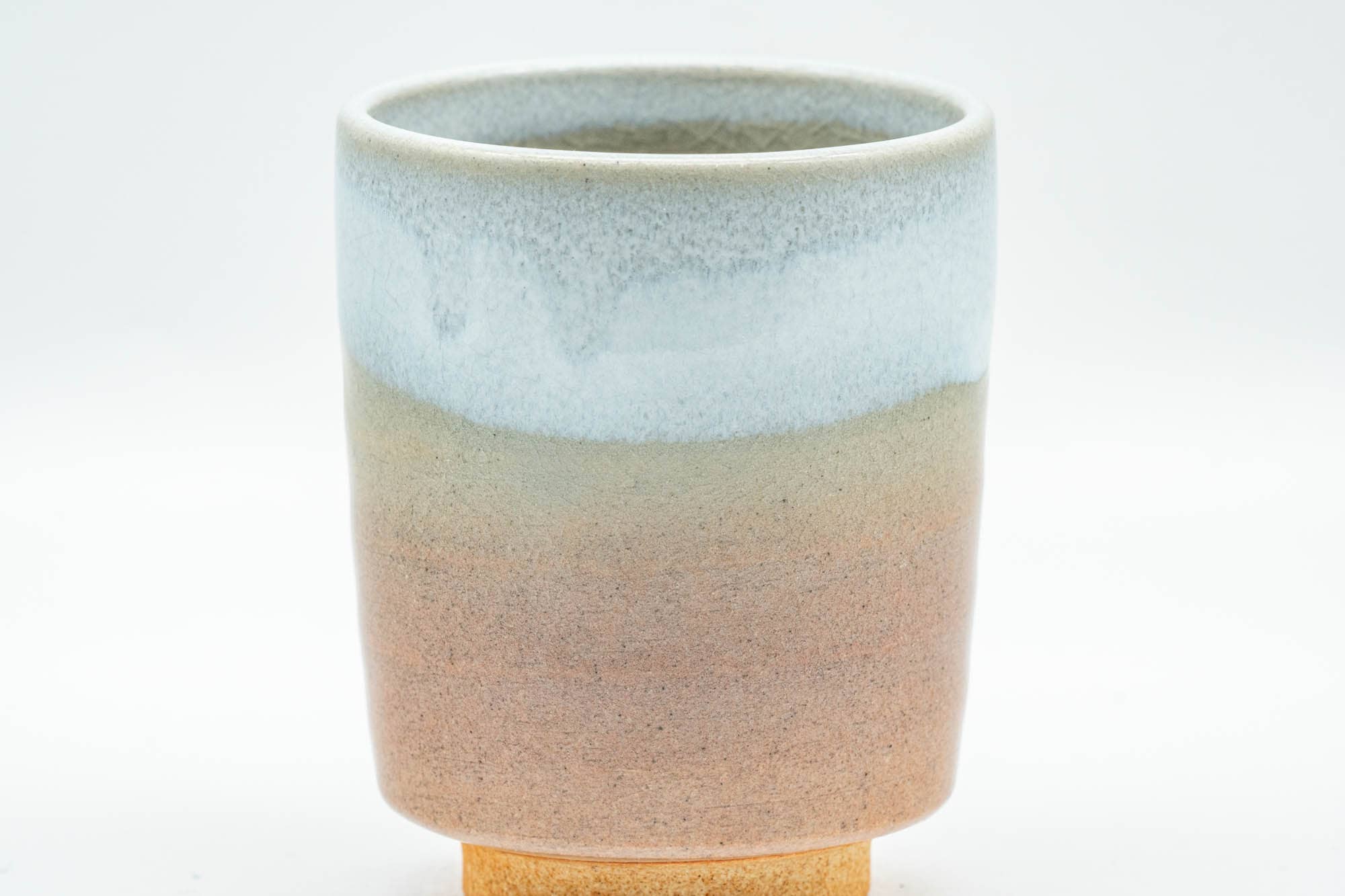 Japanese Teacup - Peach White Drip-Glazed Hagi-yaki Yunomi - 140ml