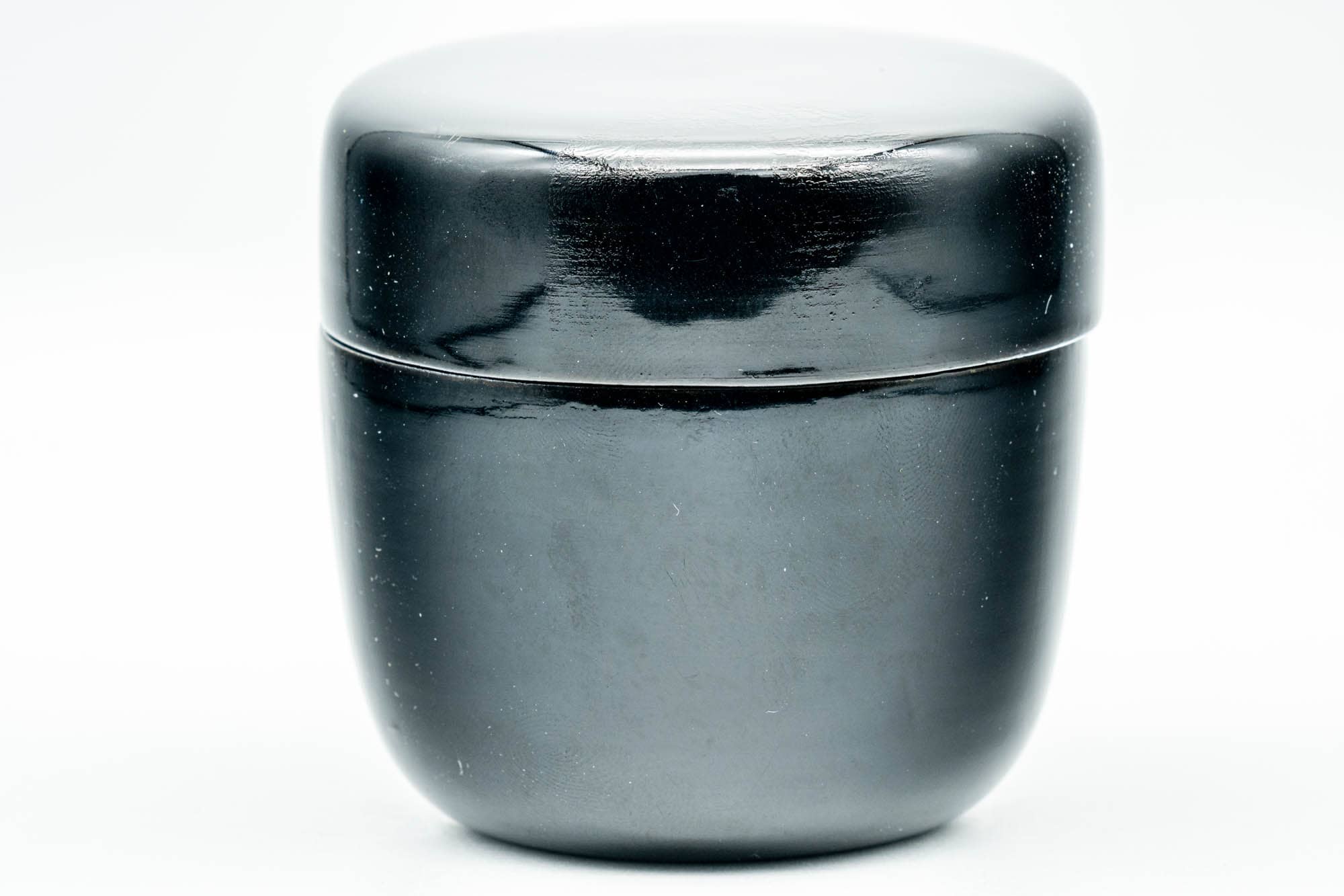 Japanese Natsume - Black Urushi Lacquer Matcha Tea Caddy - 80ml