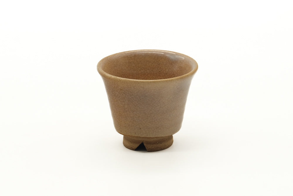 Japanese Teacup - Beige Hagi-yaki Yunomi - 65ml