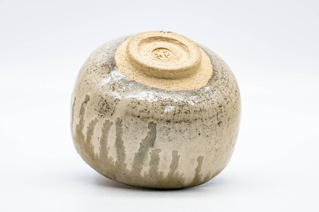 Japanese Matcha Bowl - 越宗 紅樹 Koshimune Kouju - Beige Ash Glazed Raku Chawan - 350ml