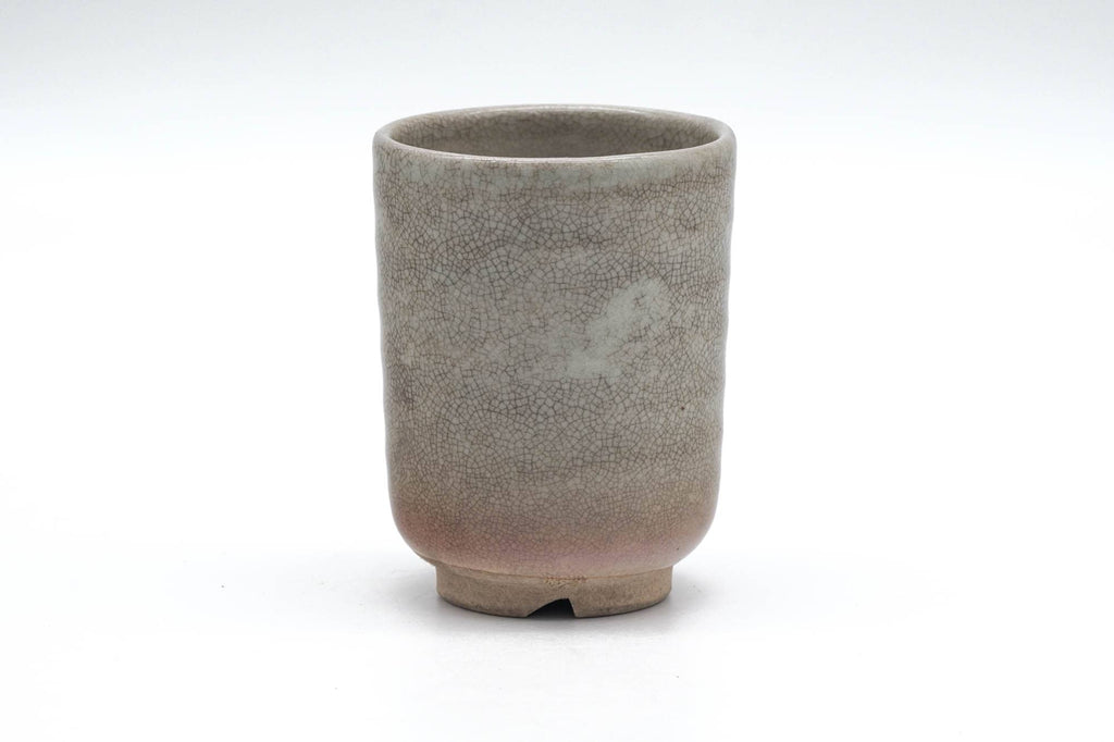 Japanese Teacup - Beige Weathered Hagi-yaki Yunomi - 150ml