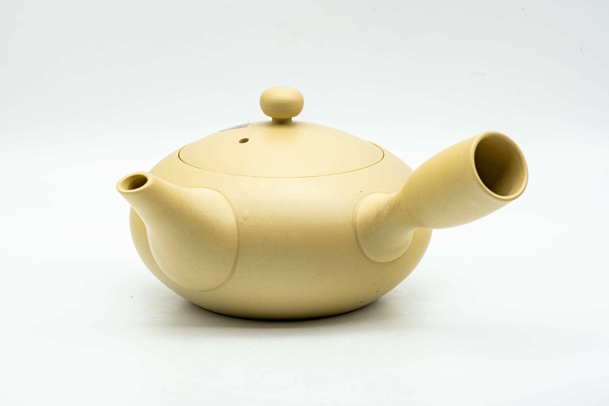Japanese Kyusu - Purple Floral Kikyo Tokoname-yaki Ceramic Teapot - 250ml