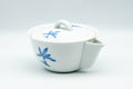 Japanese Houhin - Blue Floral White Porcelain Arita-yaki Do-ake Teapot - 150ml