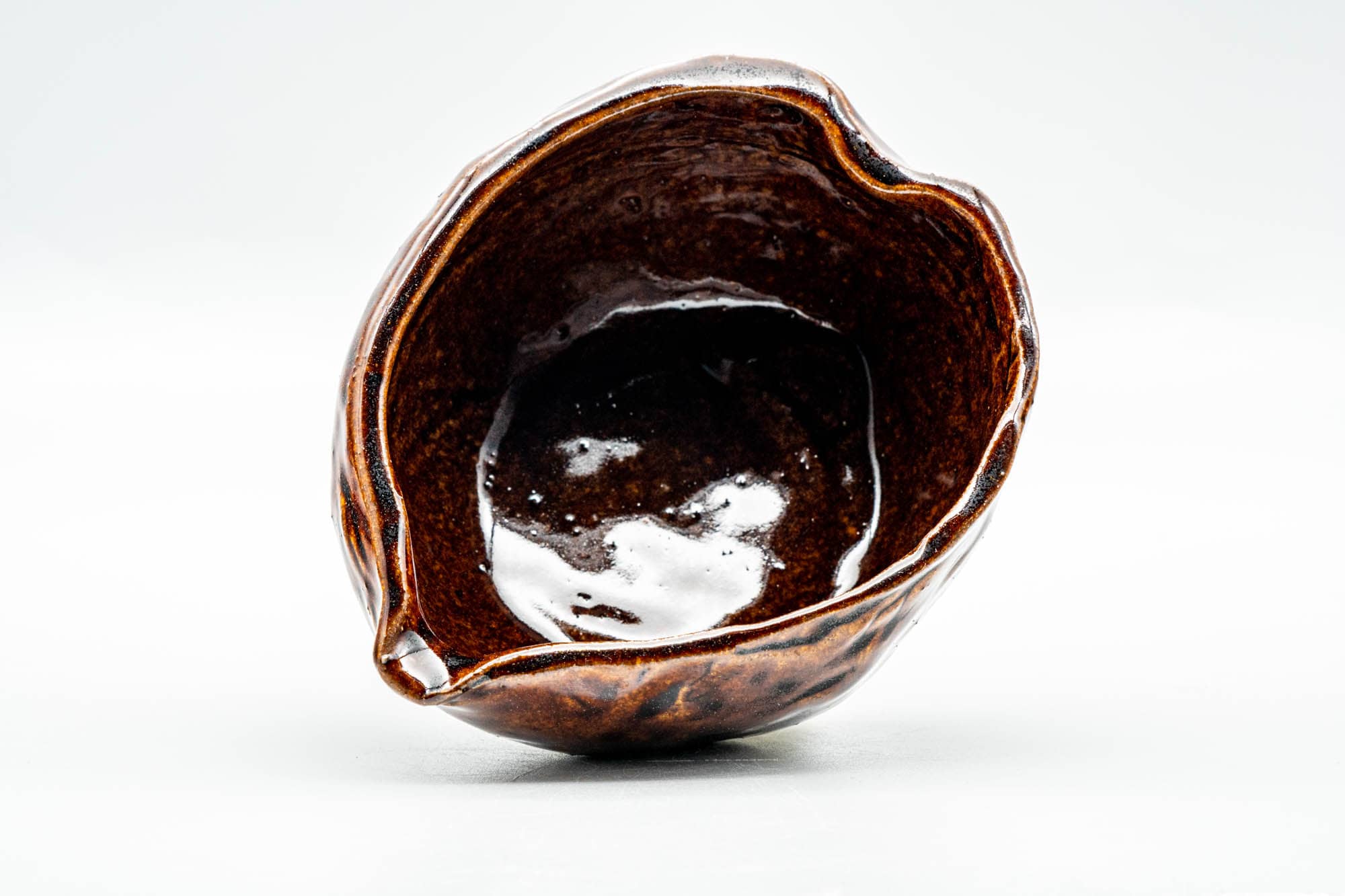 Japanese Katakuchi - Burgundy Glazed Wabi-Sabi Water Cooler - 200ml