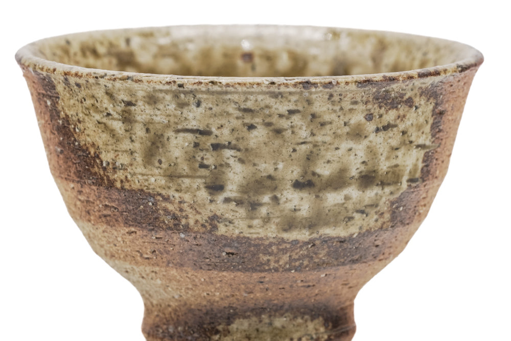 Japanese Teacup - Ash Green Glazed Shigaraki-yaki Yunomi - 90ml