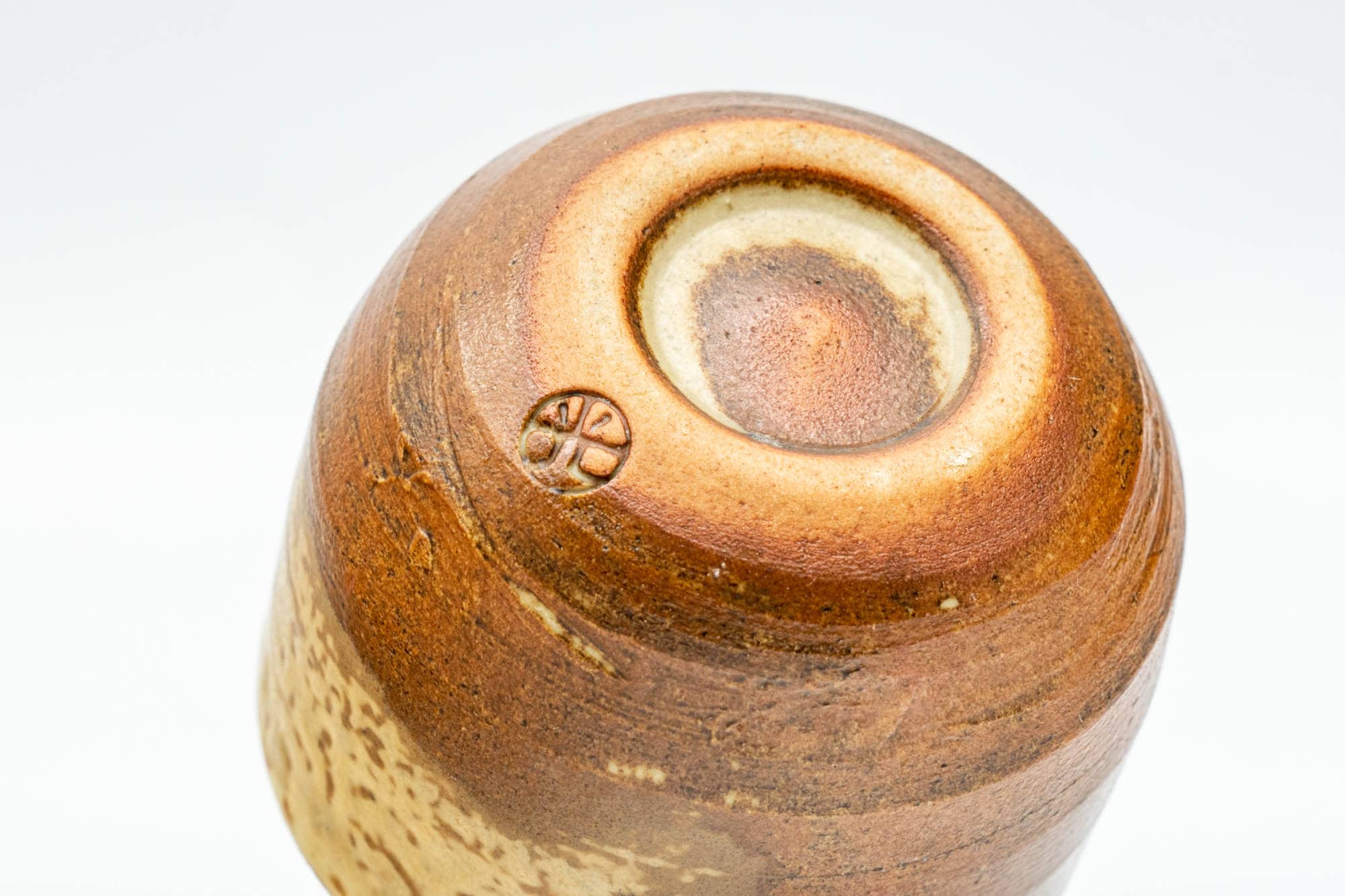 Japanese Teacup - Small Brown Ash-Glazed Guinomi - 50ml