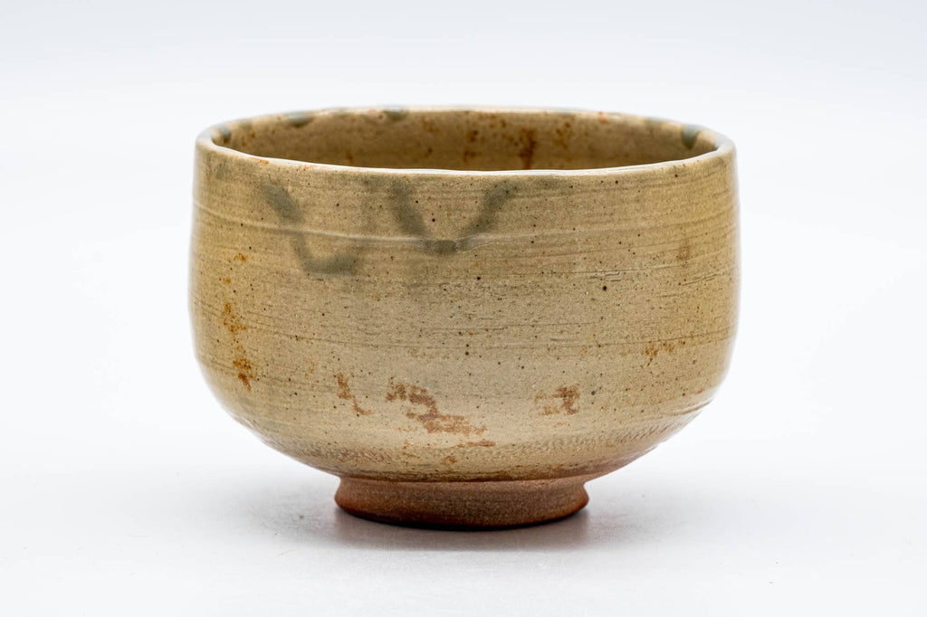 Japanese Matcha Bowl - Earthy Drip-Glazed Shigaraki-yaki Hantsutsu-gata Chawan - 350ml