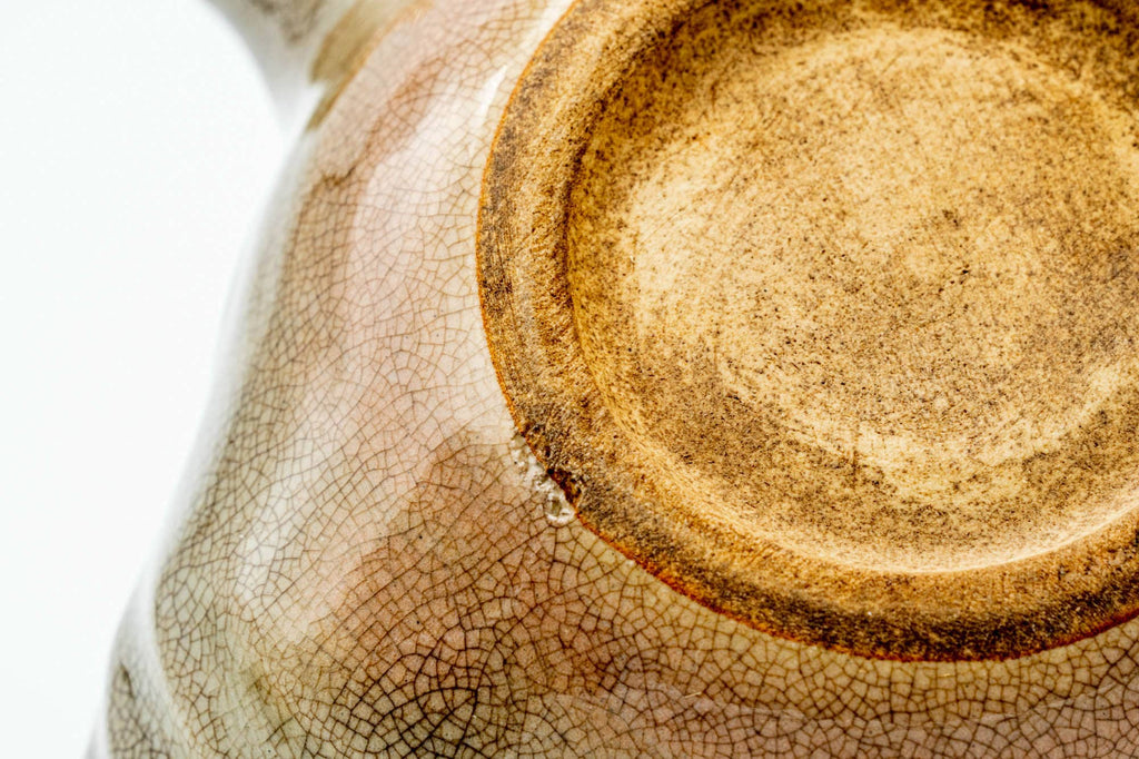 Japanese Kyusu - Beige Weathered Hagi-yaki Do-ake Teapot - 300ml